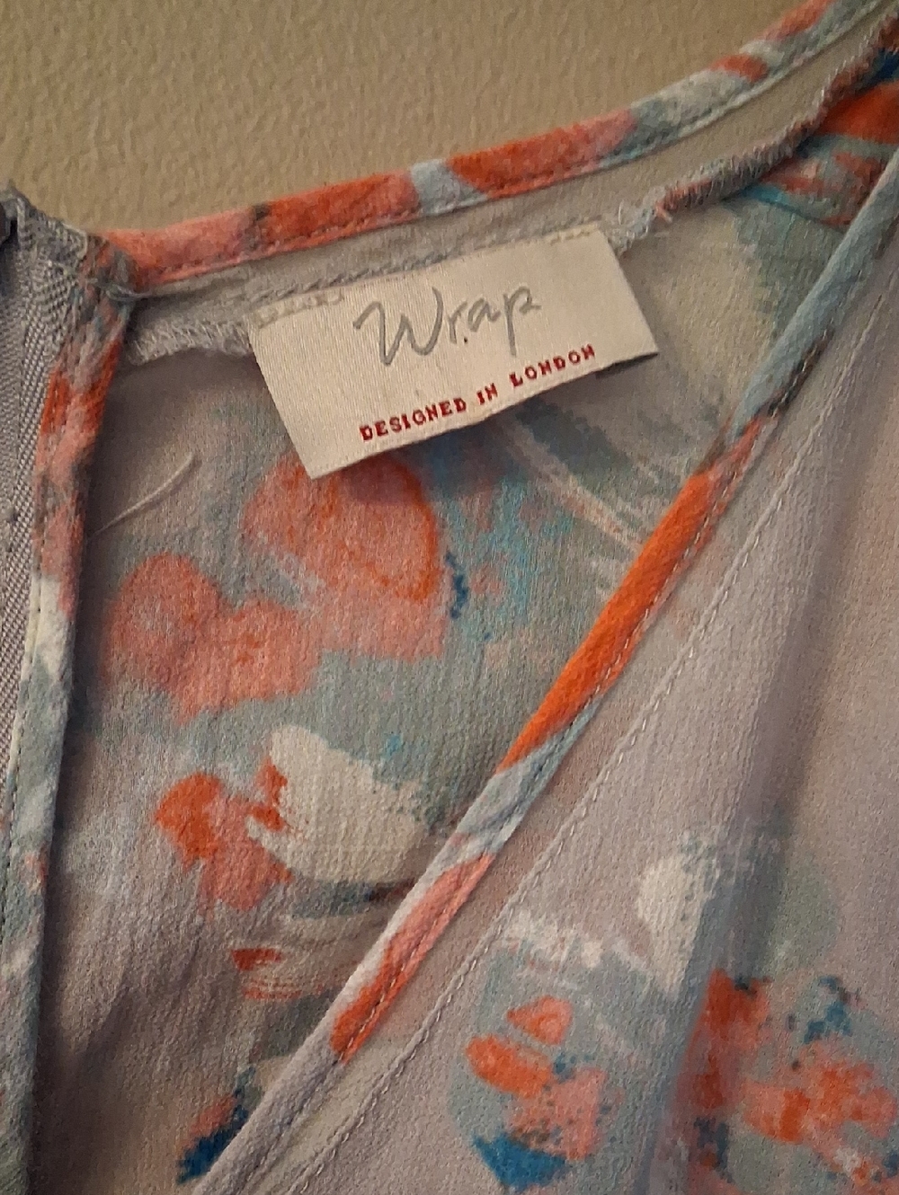 Wrap London Flower Print Dress Size 10 - Picture 6 of 11